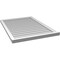 Ekena Millwork Vertical Surface Mount PVC Gable Vent w/ 2"W x 2"H , Brickmould Sill Frame, 30"W x 42"H GVPVE30X4203SN - alternate 3
